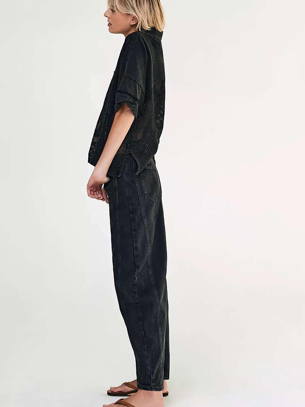 NWT We The Free Good Luck Mid-Rise Barrel Jeans - Picture 5 of 16